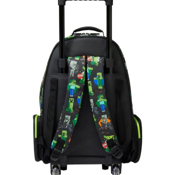 Smiggle - Minecraft Çekçekli Işıklı Tekerlekli Çanta