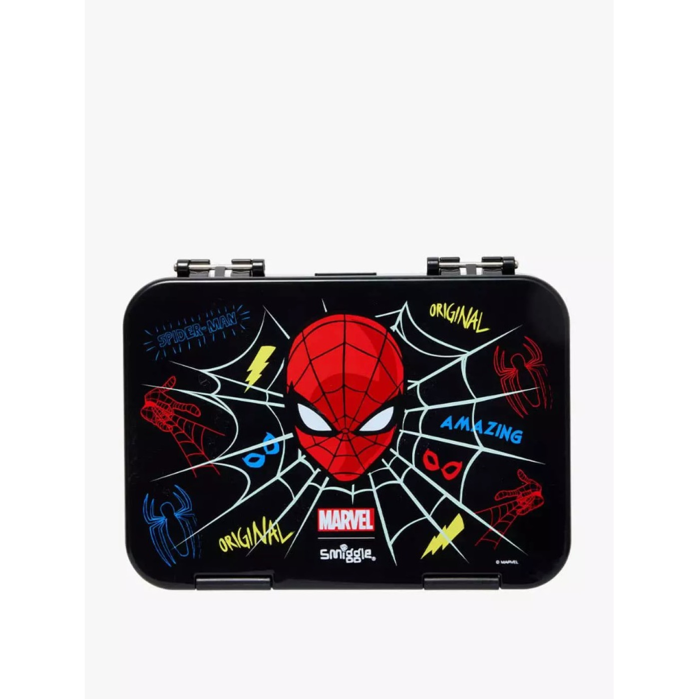 Smiggle - Marvel Spiderman Orta Boy Bento Öğle Yemeği Kutusu - 9332934323476 - 9332934323476