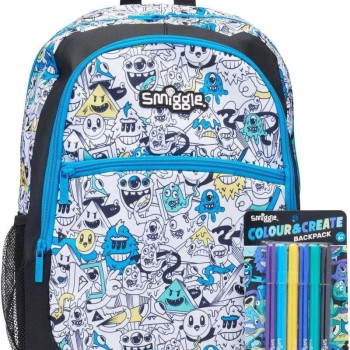 Smiggle - Lets Go Çantanı Kendin Boya Seti Sırt Çantası