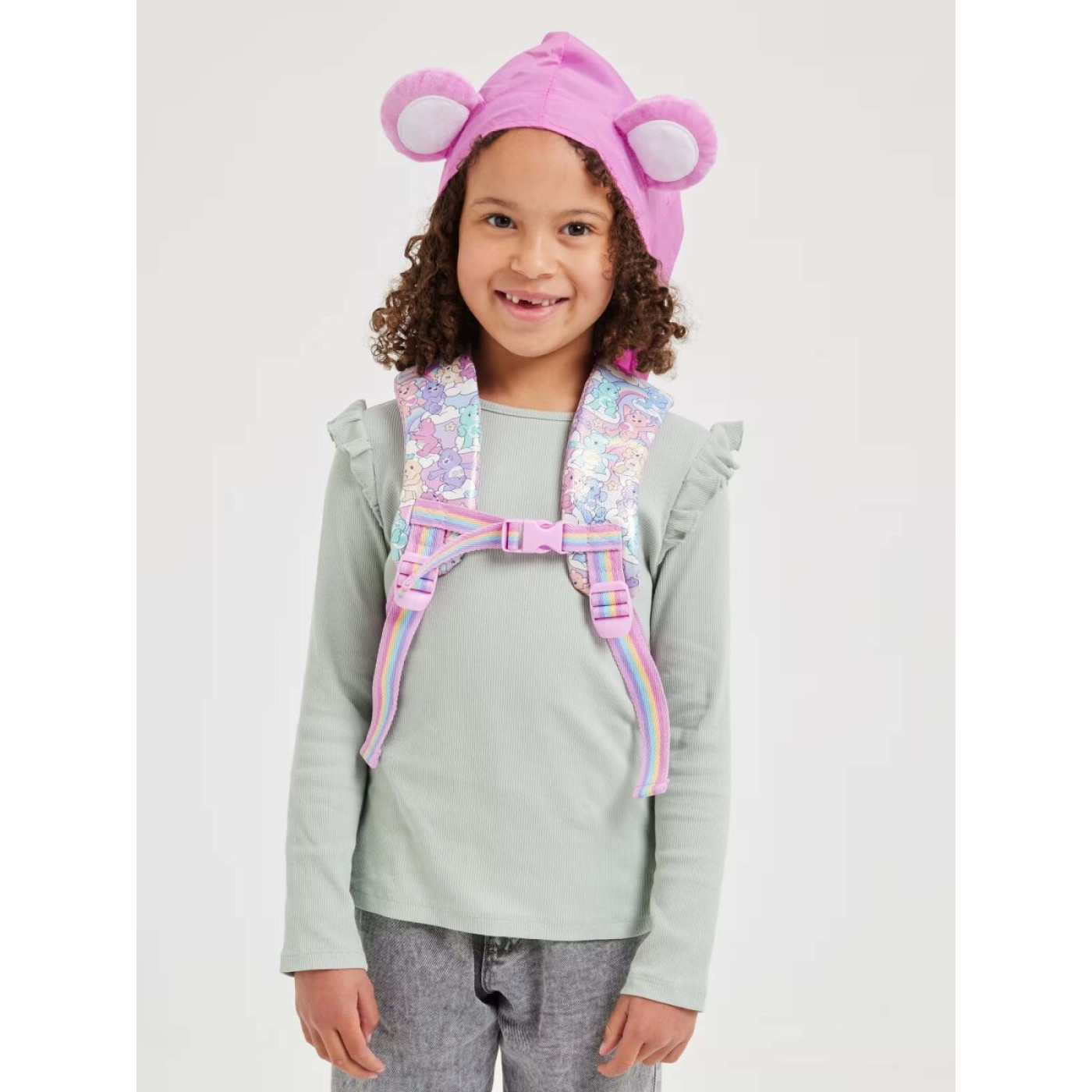 Smiggle - Care Bears Kapüşonlu Anaokulu Sırt Çantası