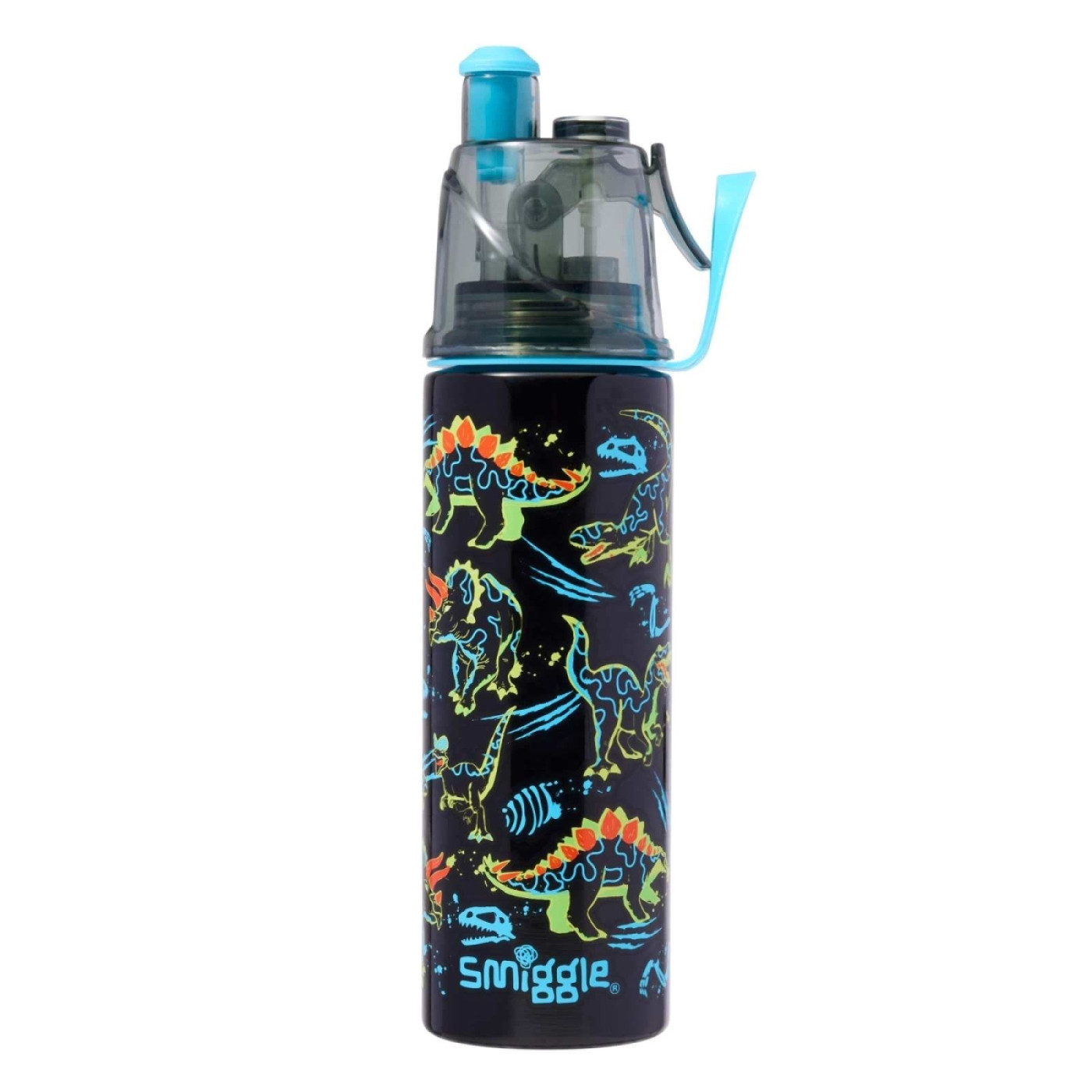 Smiggle - Livin Dinazor Su Püskürtmeli Çelik 500Ml Matara