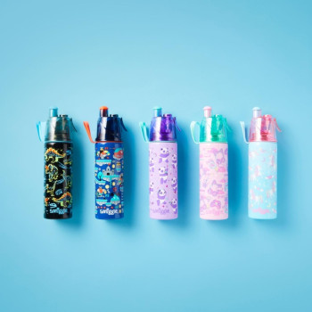 Smiggle - Livin Dinazor Su Püskürtmeli Çelik 500Ml Matara