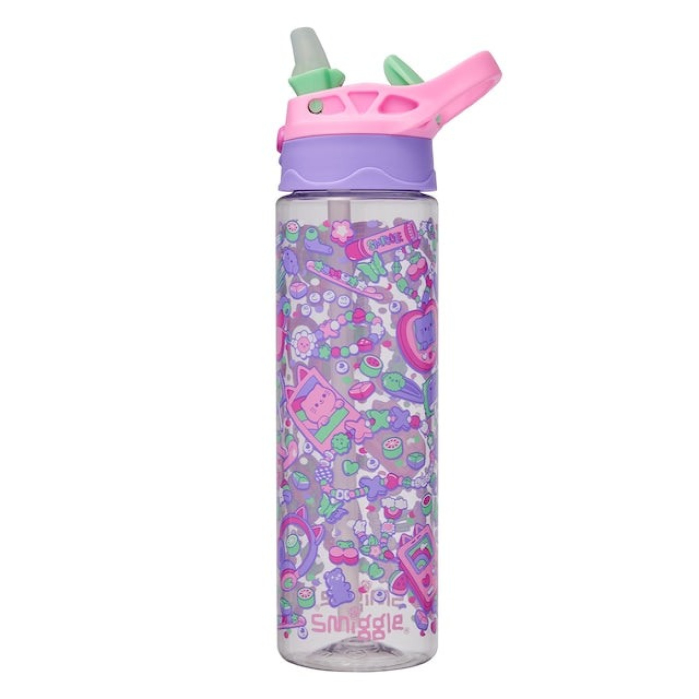 Smiggle - Super Charge 650ML Otomatik Ağızlıklı BPAsız Suluk - 8684798570556 - 8684798570556