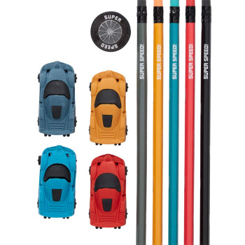 Smiggle - Super Yarış Kalem Ve Silgi Seti Smiggle - Super Yarış Kalem Ve Silgi Seti