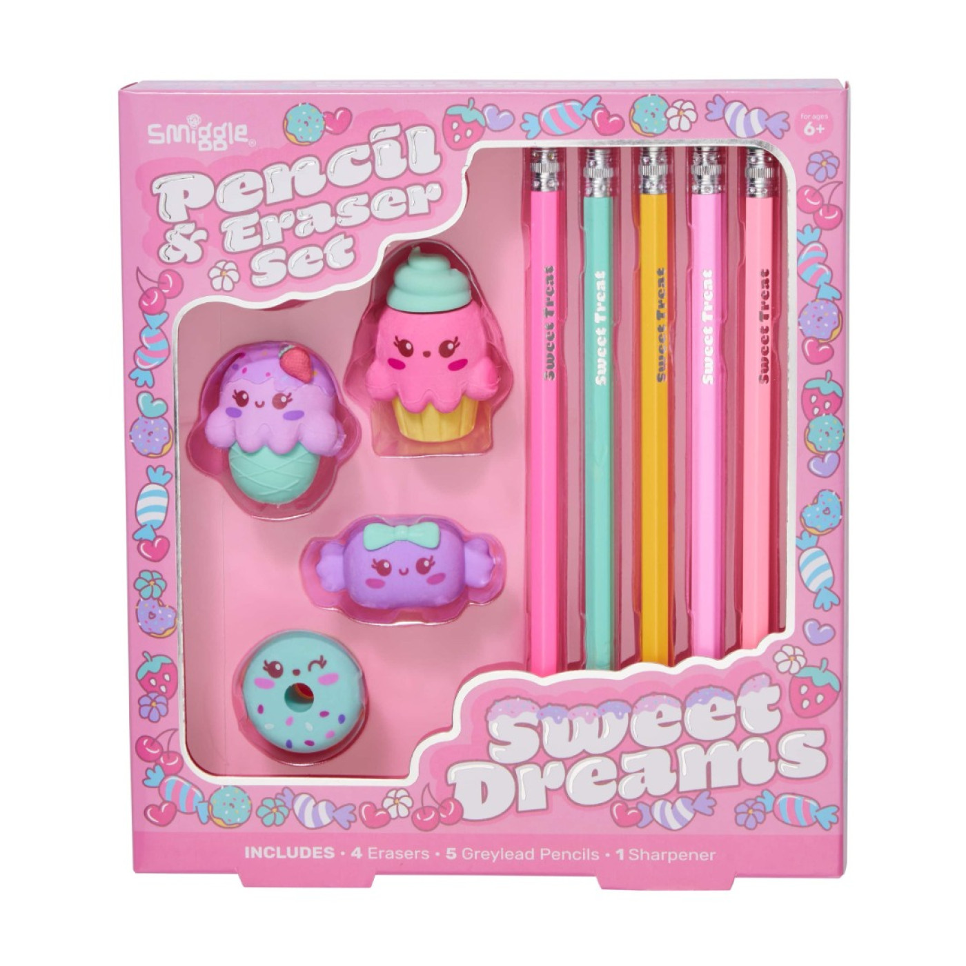 Smiggle - Tatlı Ayıcıklar Kalem Ve Silgi Seti