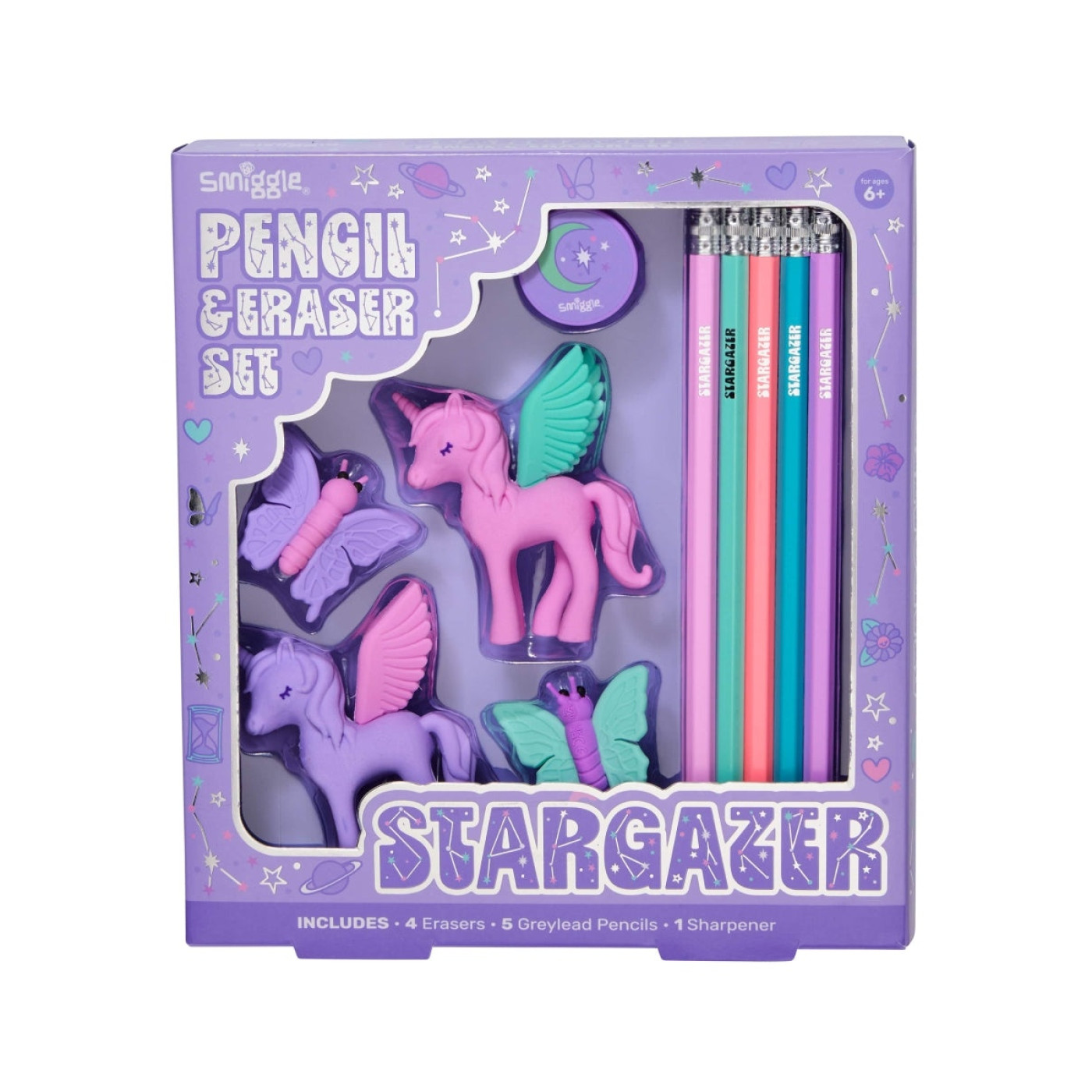 Smiggle - Vision Silgi ve Kalem Seti Unicorn - 9332934392762 - 9332934392762