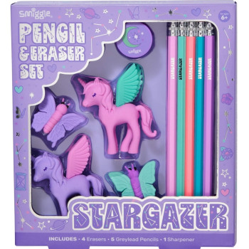 Smiggle - Vision Silgi ve Kalem Seti Unicorn