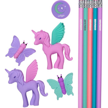 Smiggle - Vision Silgi ve Kalem Seti Unicorn