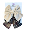 Soo Cutes Velvet Bow Beige