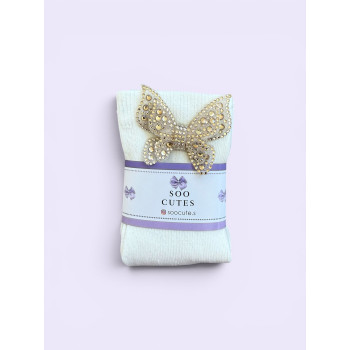 Soo Cutes Butterfly Blush Socks / 31-34 Numara