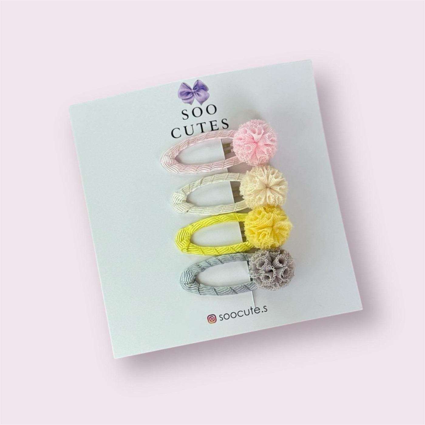 Soo Cutes 4 lü Colorful Çıtçıt - 8690000002382 - 8690000002382