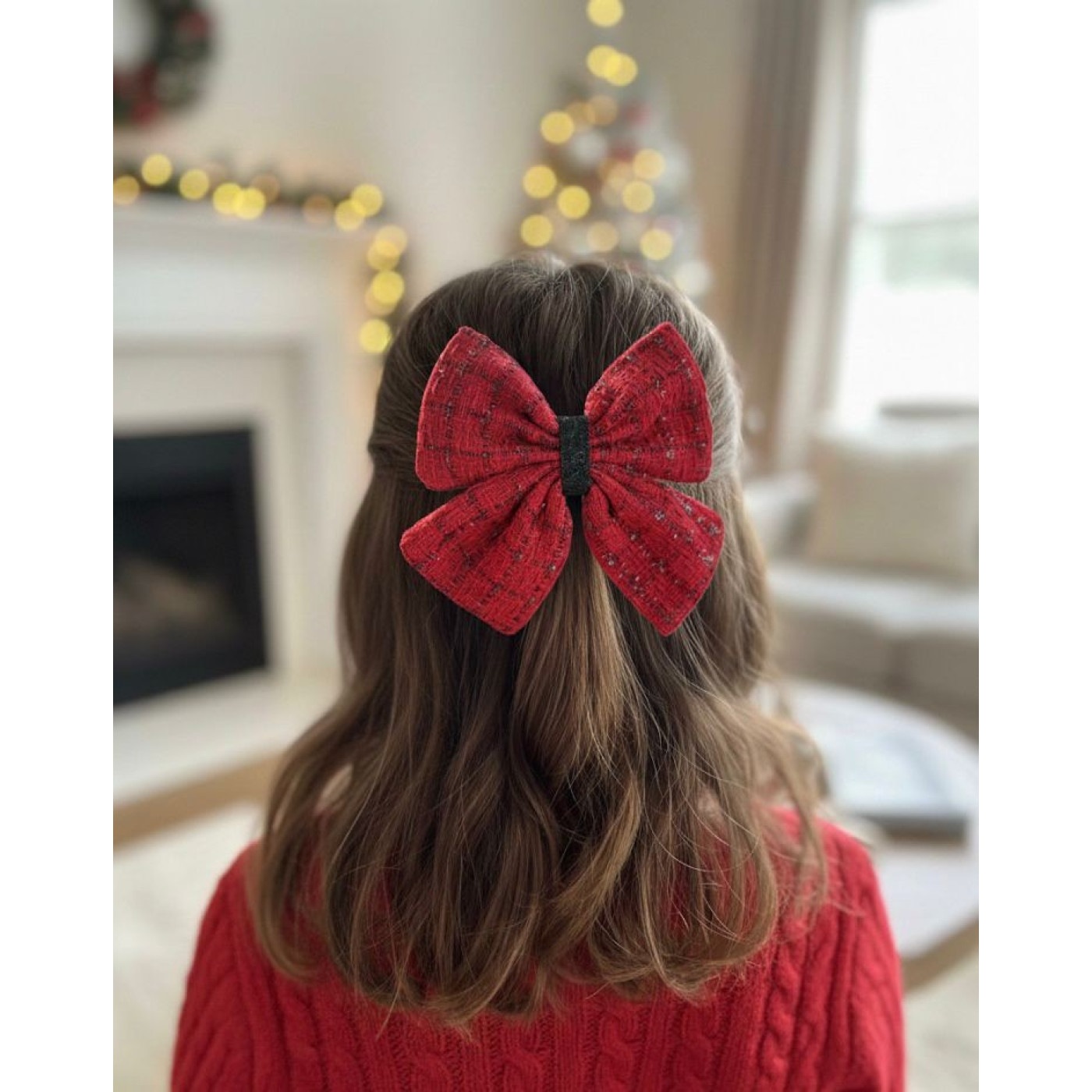 Soo Cutes Red Tweed Bow - 8690000004393 - 8690000004393