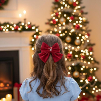 Soo Cutes Red Velvet Bow Soo Cutes Red Velvet Bow