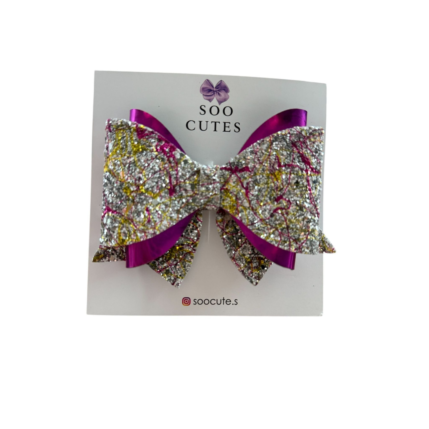Soo Cutes Pink Glitter Bow - 8690000005437 - 8690000005437