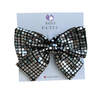 Soo Cutes Disco Bow - Silver