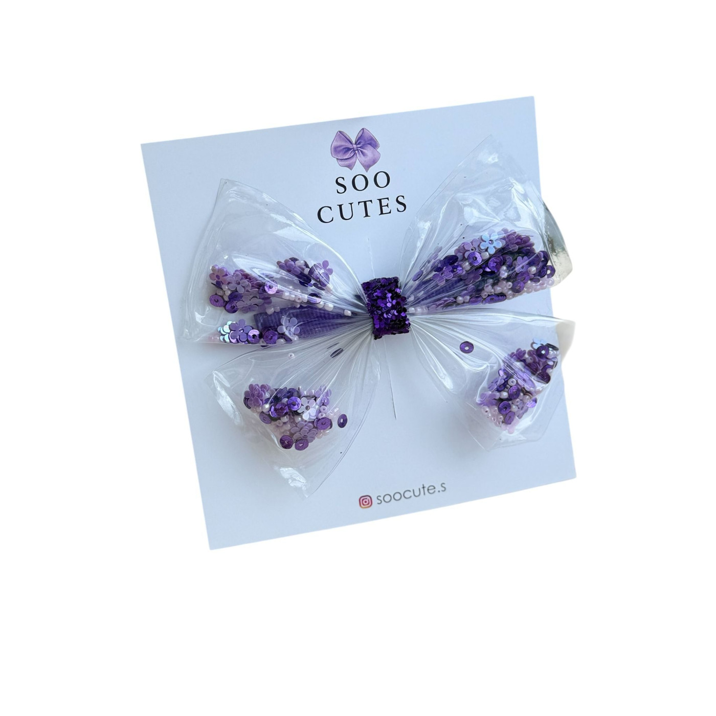 Soo Cutes Purple Shale Bow