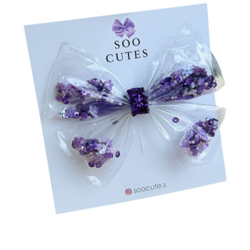 Soo Cutes Purple Shale Bow