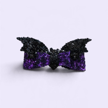 Soo Cutes Purple Bat Bow