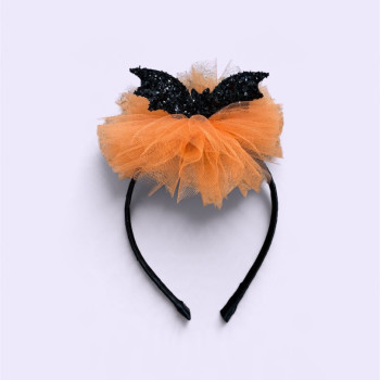 Soo Cutes Orange Bat Headband