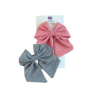 Soo Cutes Twin Striped Bows