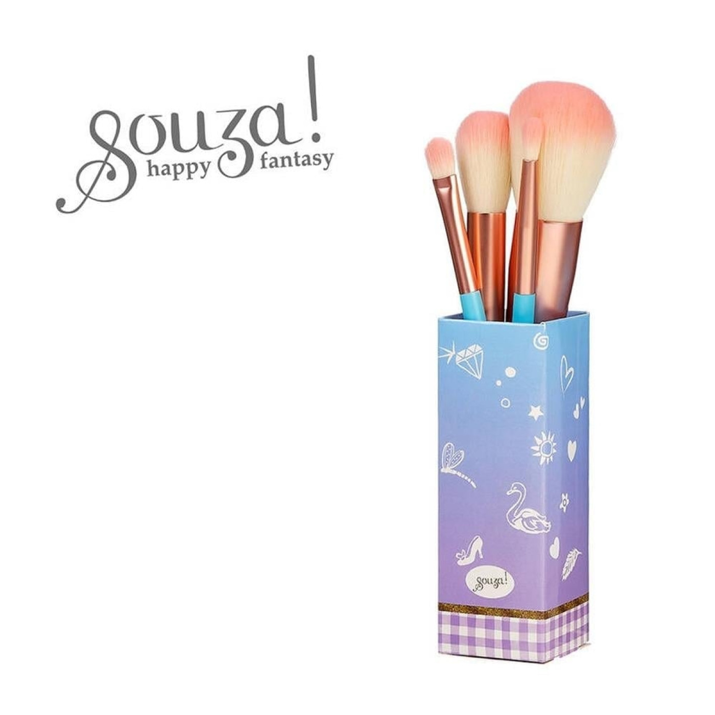 Souza - 4lü Makyaj Fırçası Seti