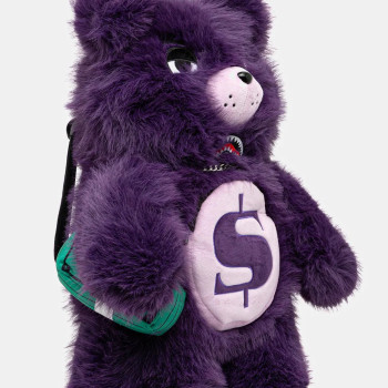 Sprayground - Sharks Para Ayısı Teddy Mor Sırt Çantası
