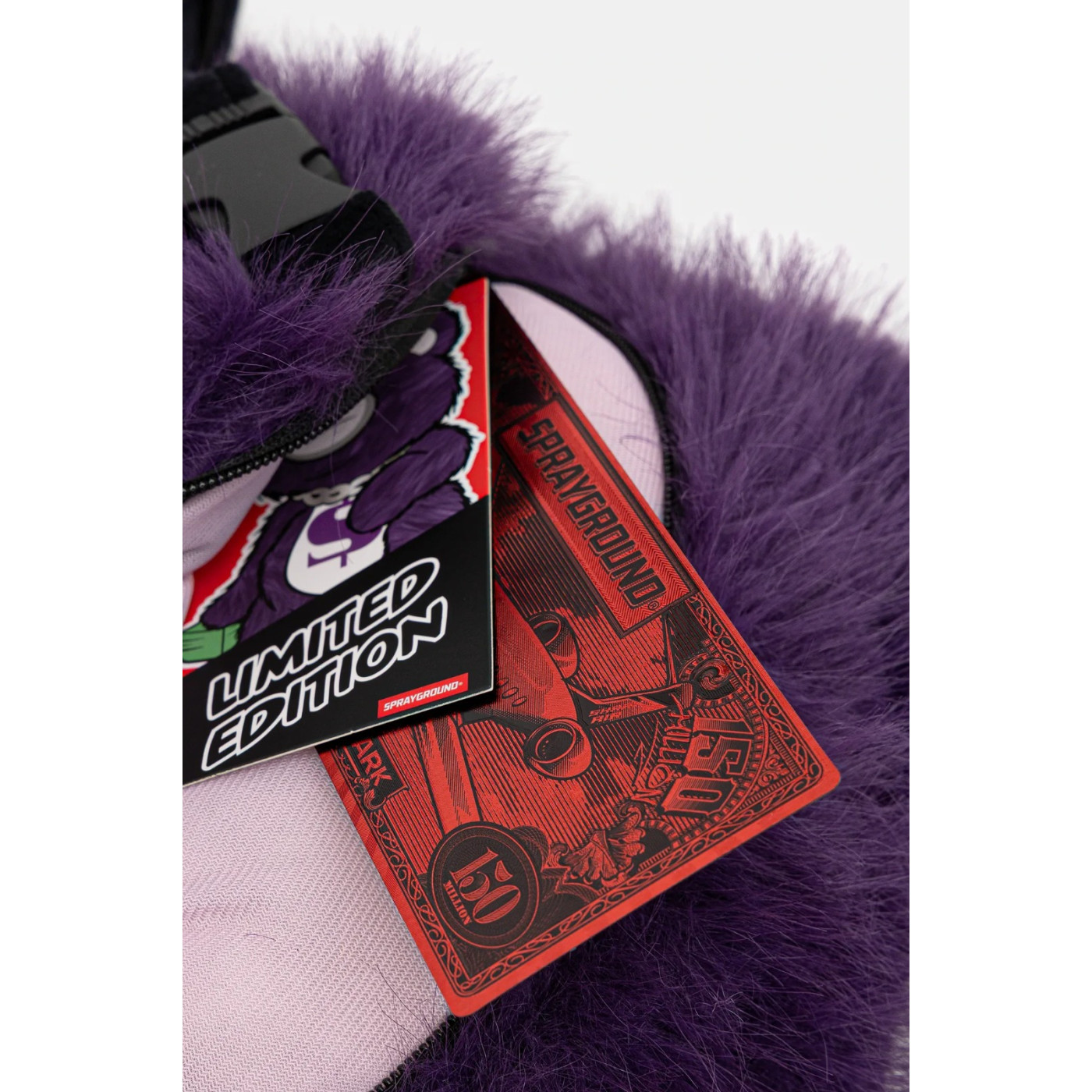 Sprayground - Sharks Para Ayısı Teddy Mor Sırt Çantası