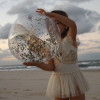 3D Inflatable Beach Ball Cotton Candy Glitter - S51BBBPK - 9339296069271