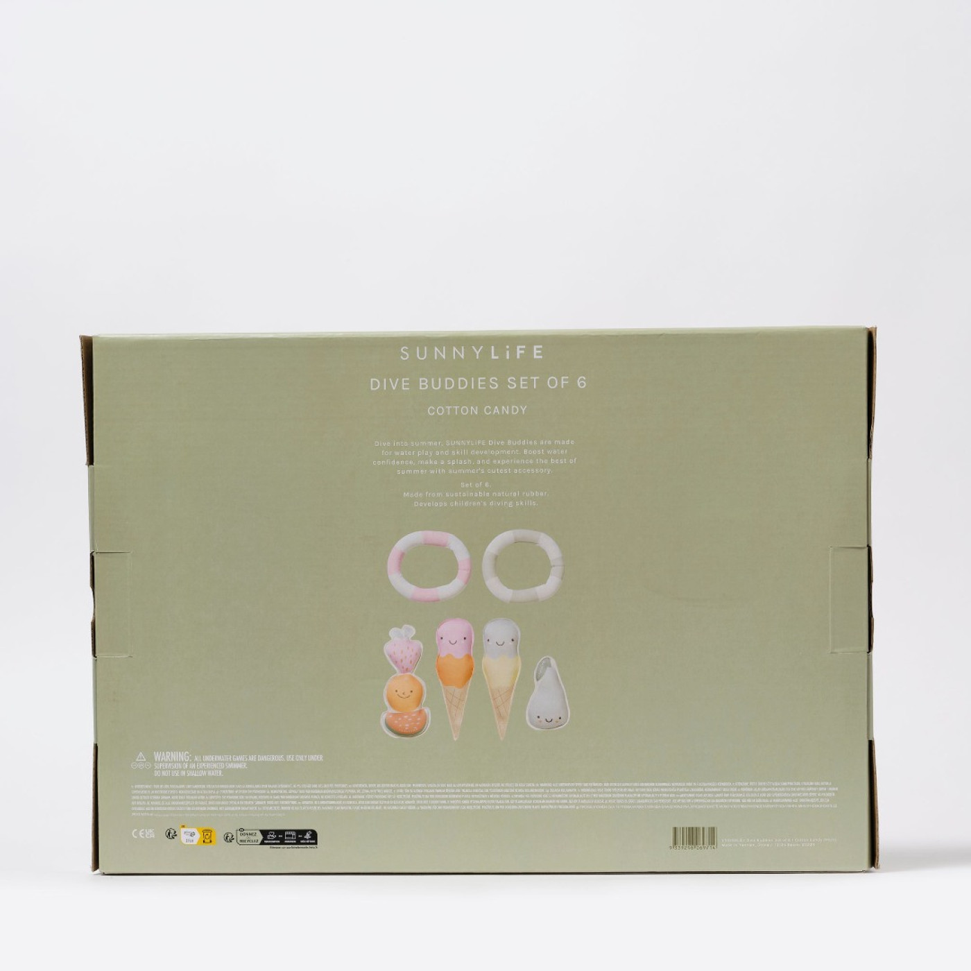 Sunnylife Pamuk Şeker Desenli Havuz Oyuncağı 6'lı Set - 9339296069714 Sunnylife Pamuk Şeker Desenli Havuz Oyuncağı 6'lı Set - S51DBML6 - 9339296069714
