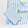 Sunnylife - Büyük Plaj Çantası Mavi Çizgili
