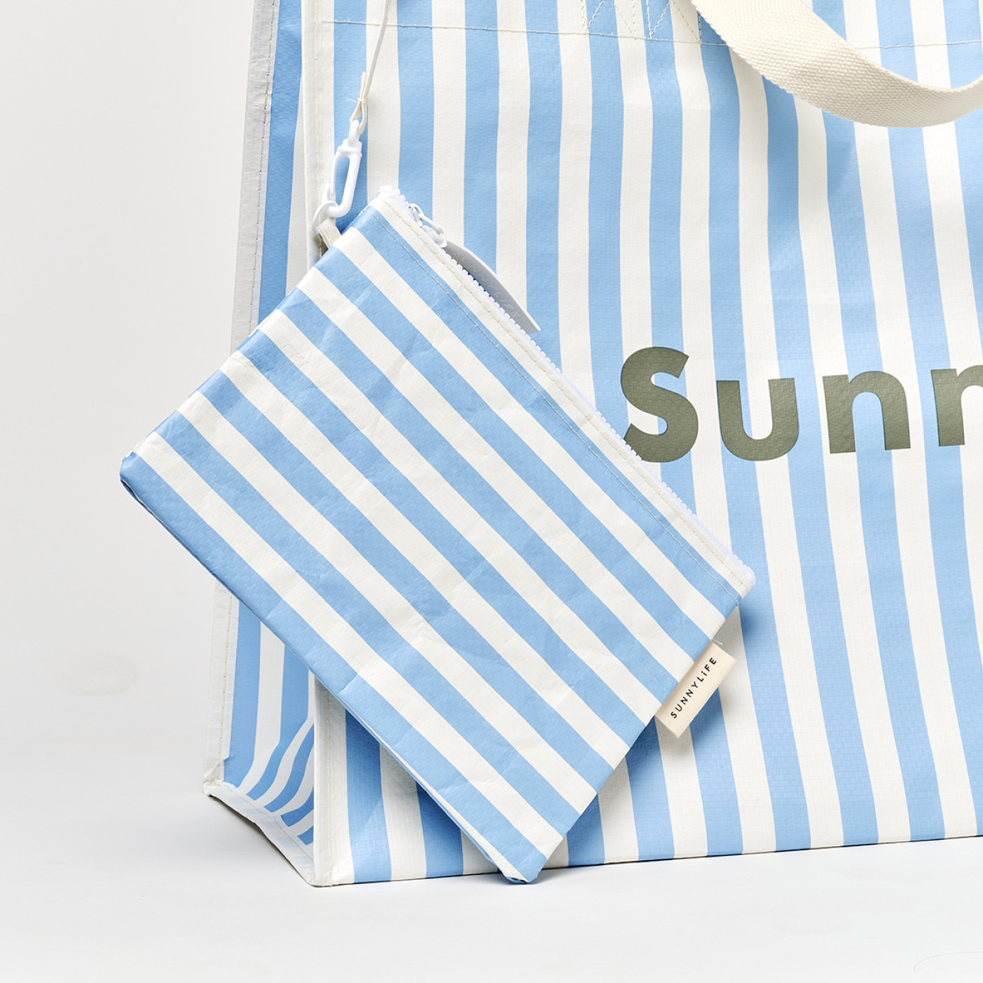 Sunnylife - Büyük Plaj Çantası Mavi Çizgili