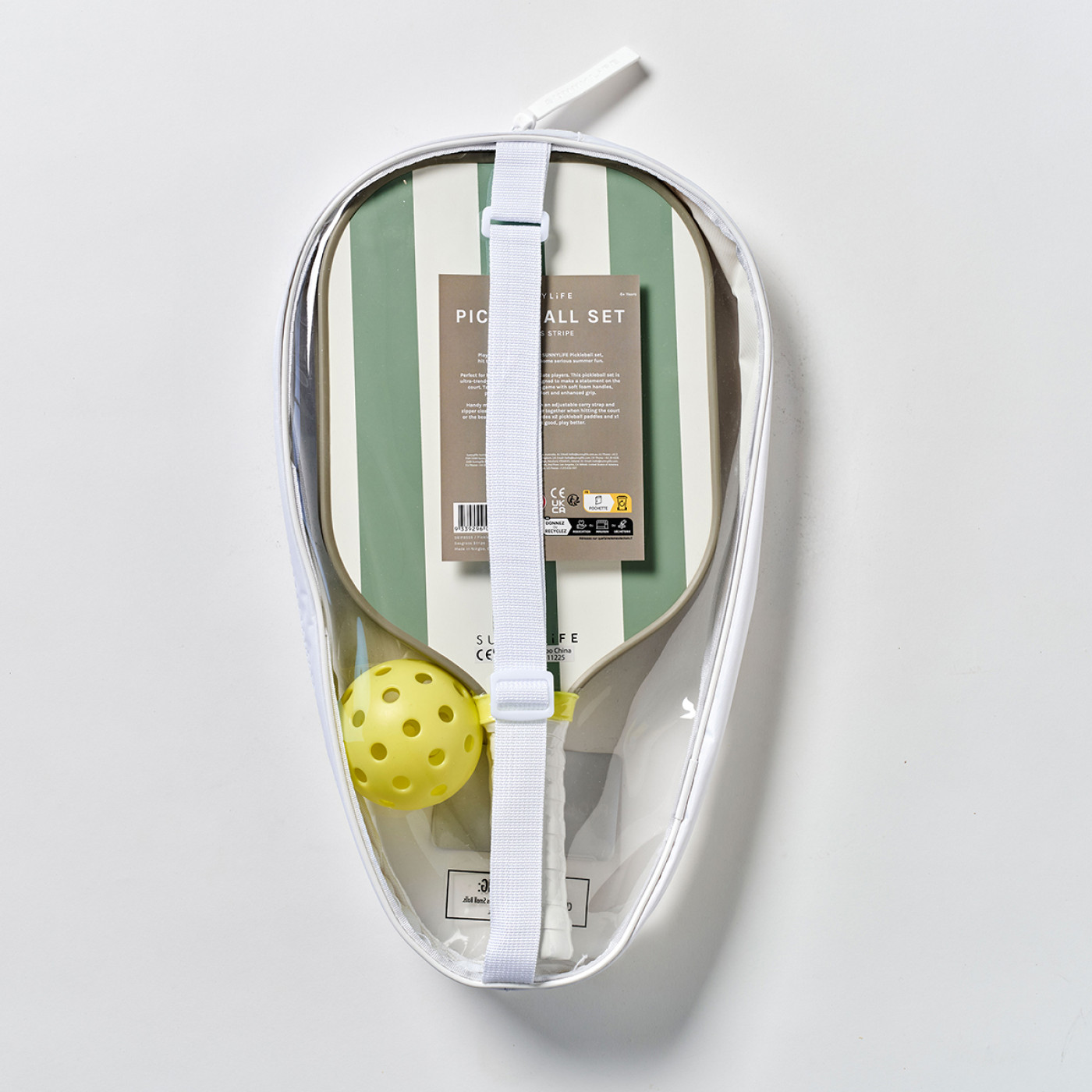 Sunnylife - Pickleball Seti Yeşil Çizgili