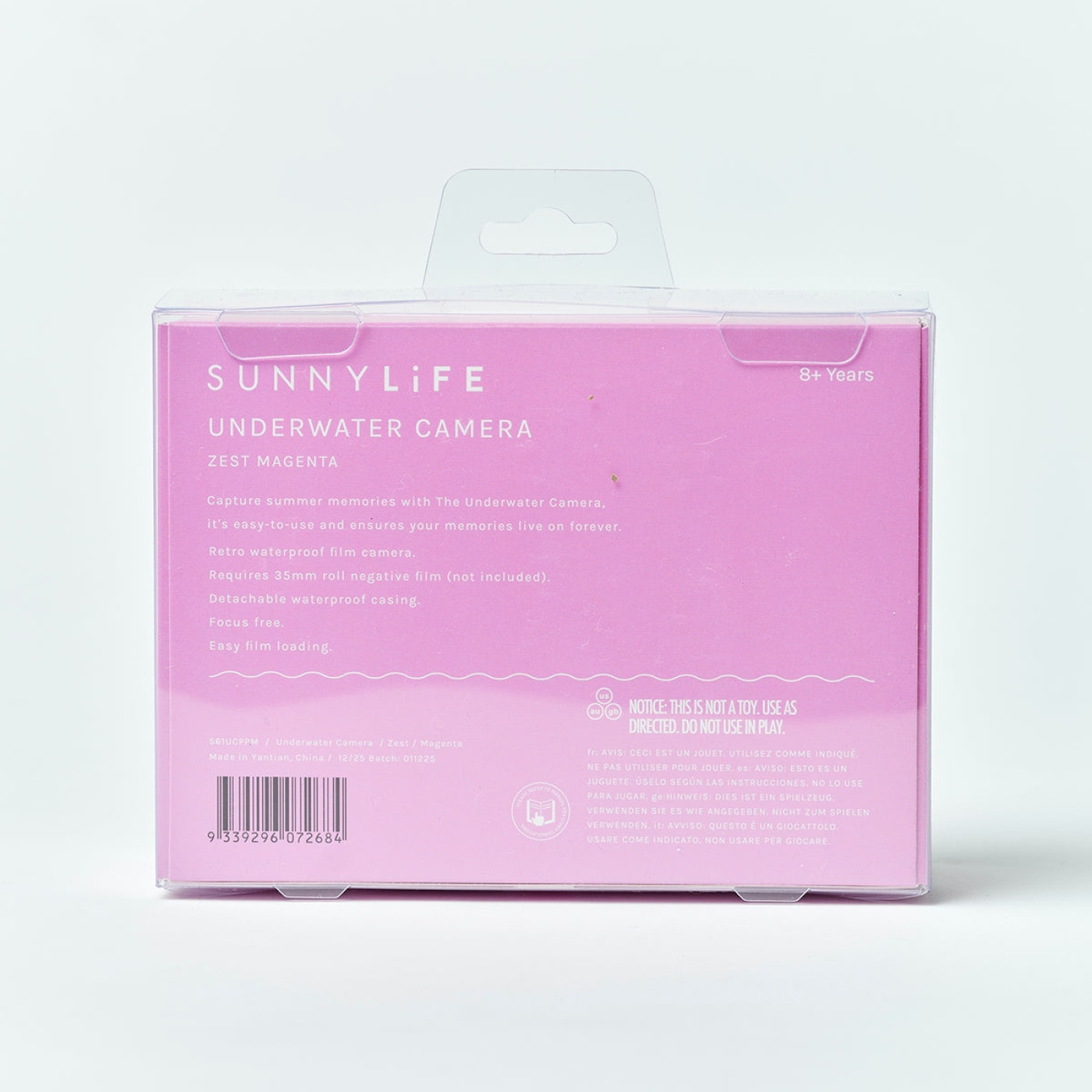Sunnylife - Çocuk Sualtı Su Geçirmez Fotoğraf Makinası Havuz Deniz Yaz Eğlenceli Hediye