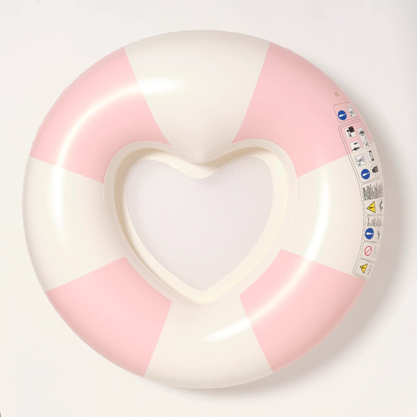Luxe Tube Pool Ring Stole My Heart Pink Stripe - 9339296069165 Luxe Tube Pool Ring Stole My Heart Pink Stripe - S51HPRGL - 9339296069165