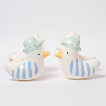 Sunnylife - Çocuk Yüzme Şişme Kolluğu Sammy Martı - Mavi Çizgili