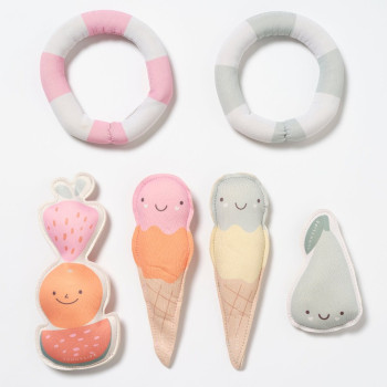 Sunnylife - Pamuk Şeker Desenli Havuz Oyuncağı 6'Li Set ( Outlet )