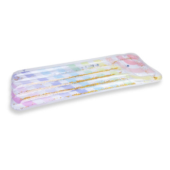Swim Essentials Striped Rainbow Şişme Deniz ve Havuz Yatağı 177cm Swim Essentials Striped Rainbow Şişme Deniz ve Havuz Yatağı 177cm