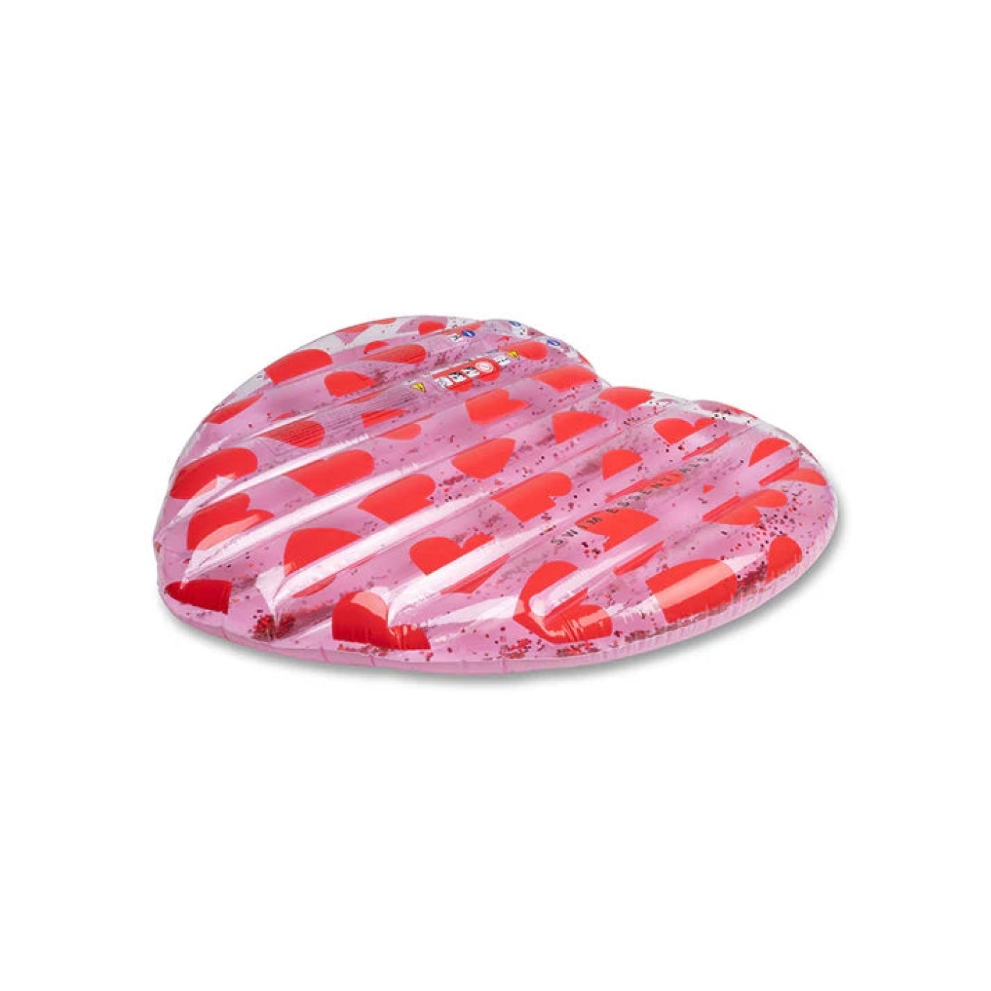 Swim Essentials - Red Hearts Şişme Deniz ve Havuz Yatağı 150cm