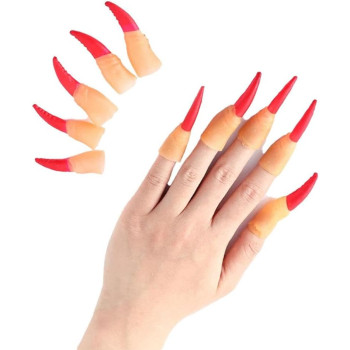 Halloween Cadı Tırnağı Kırmızı