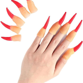 Halloween Cadı Tırnağı Kırmızı Halloween Cadı Tırnağı Kırmızı