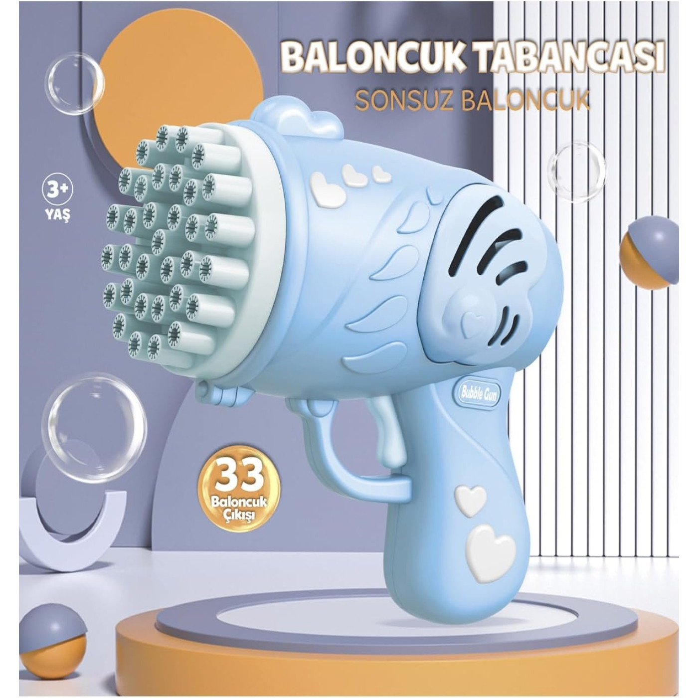 Işıklı Balon Yapma Makinası Çoklu Delikli Mavi