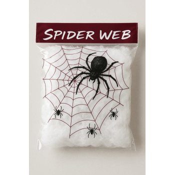 Halloween Örümcek Ağı Seti Beyaz