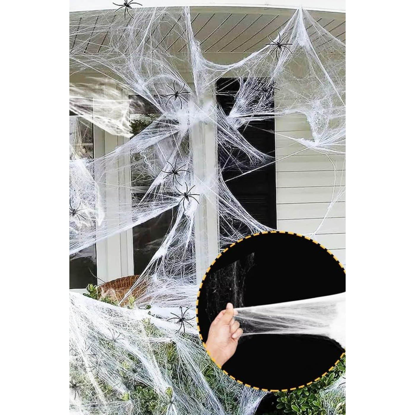 TM Halloween Örümcek Ağı Seti Beyaz - Halloween Görseli