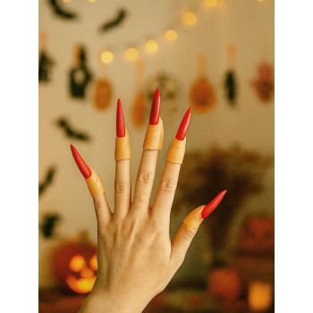 Halloween Cadı Tırnağı Kırmızı