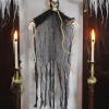 TM Halloween Kuru Kafa İskelet Figürlü Asılabilir Halloween Parti Dekoru Siyah 75 cm - Halloween Görseli