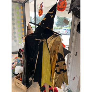 Parlak Yıldızlı Hallowen Şapka ve Pelerin Seti Parlak Yıldızlı Hallowen Şapka ve Pelerin Seti