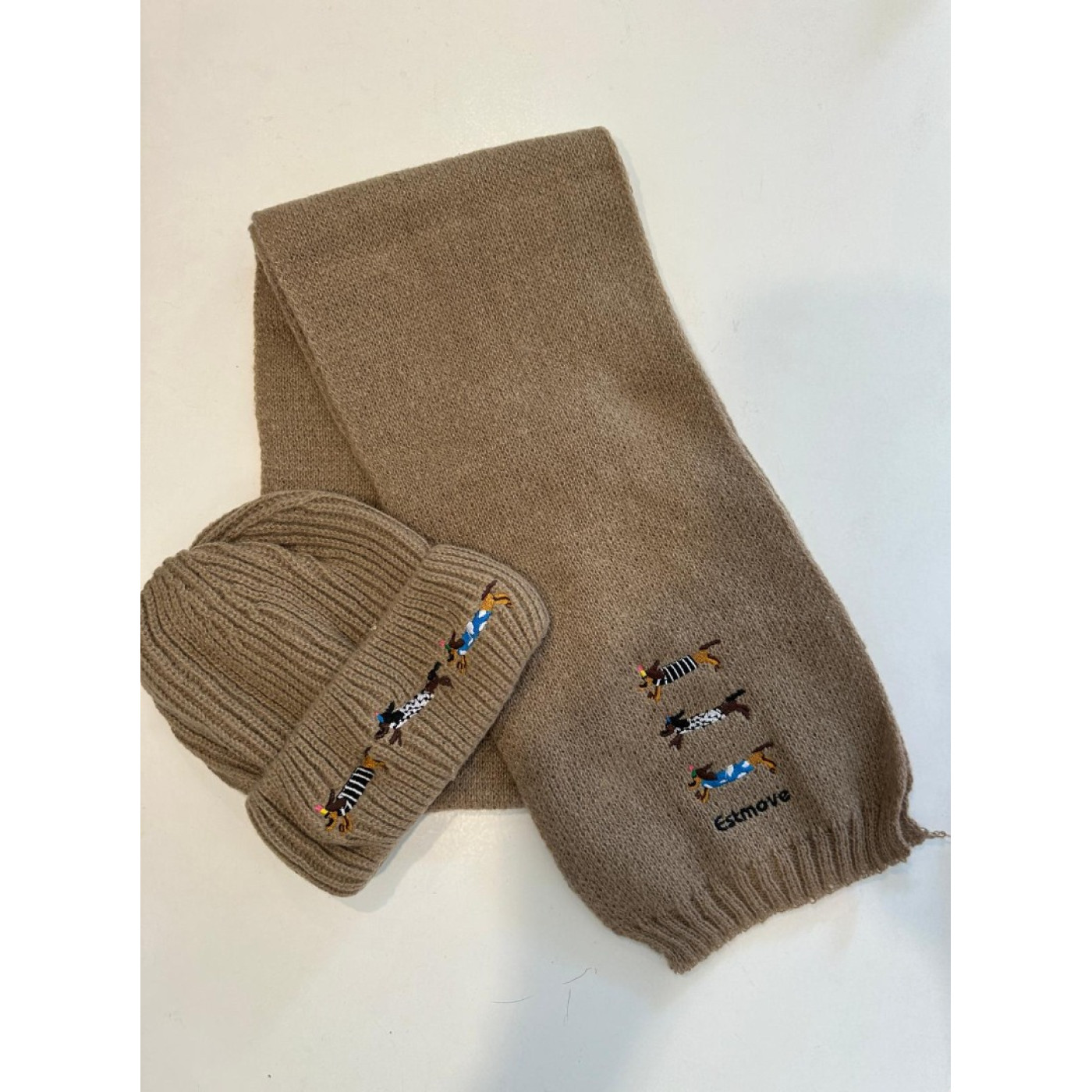 Köpekli Şapka Atkı Takımı - 8690000003846 - 8690000003846