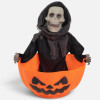 TM Halloween İskeletli Balkabağı Kasesi (Sesli, Hareketli, Işıklı) - Halloween Görseli