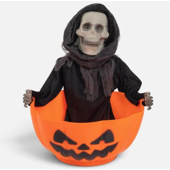 Halloween İskeletli Balkabağı Kasesi (Sesli, Hareketli, Işıklı) Halloween İskeletli Balkabağı Kasesi (Sesli, Hareketli, Işıklı)