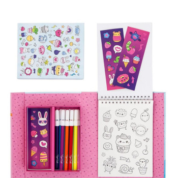 Tiger Tribe - Çıkartmalı Boyama Seti - Little Cuties